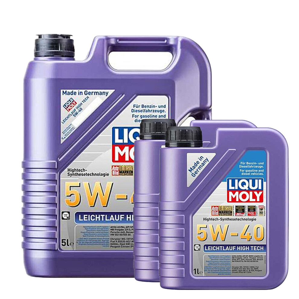 Liqui Moly 5W40 Engine Oil ACEA A3/B4 Leichtlauf High Tech MB229.5 BMW 7L