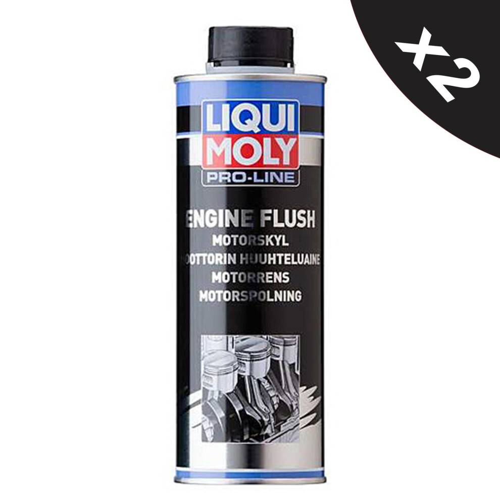 Liqui Moly Pro-Line Professional Engine Flush Petrol & Diesel Cleaner 2x500ml