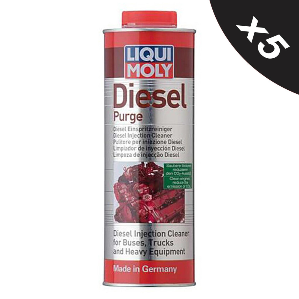 Liqui Moly Diesel Purge Injector Cleaner Engine Fuel System Treatment 5x1L