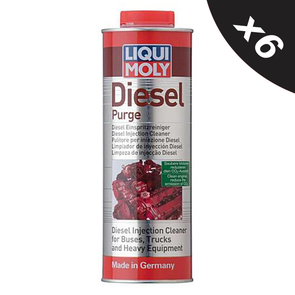 Liqui Moly Diesel Purge Injector Cleaner Engine Fuel System Treatment 6x1L