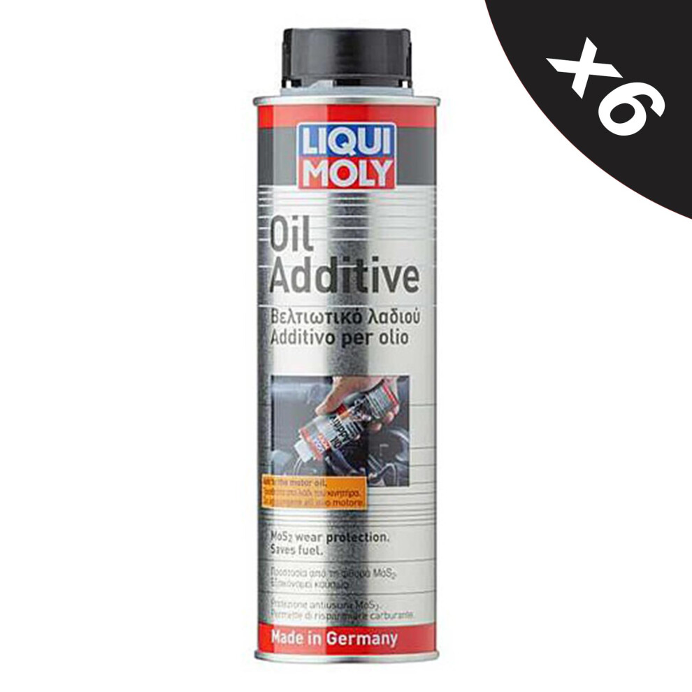 Liqui Moly Mos2 Diesel Petrol Oil Additive Engine Oil Treatment 6X300ml 5056820512662