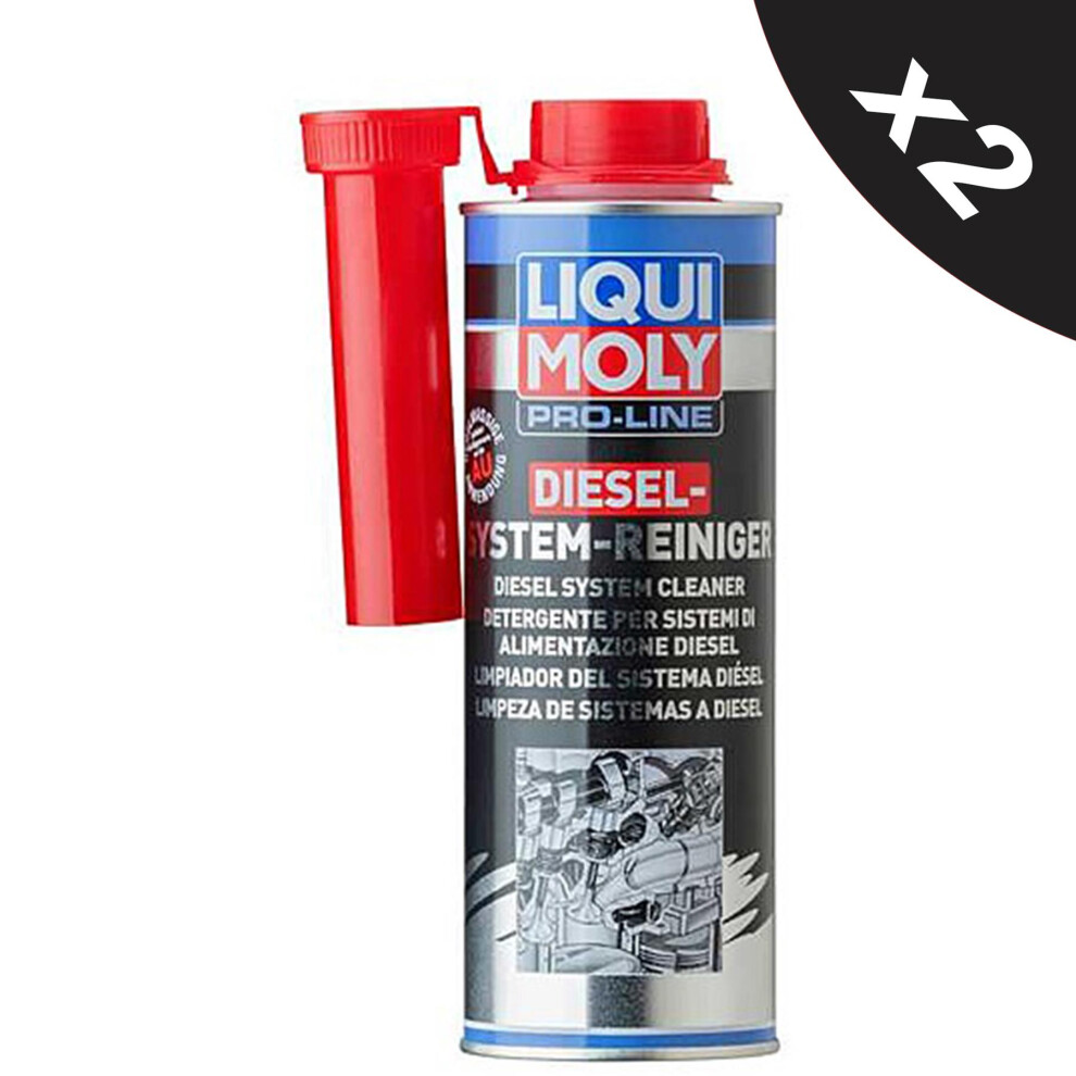 Liqui Moly Pro Line Diesel System Cleaner Diesel Fuel System Additive 2x500ml