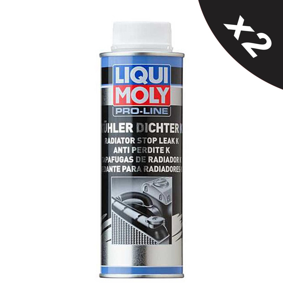 Liqui Moly Pro Line Radiator Stop Leak Coolant System Sealant 2x250ml