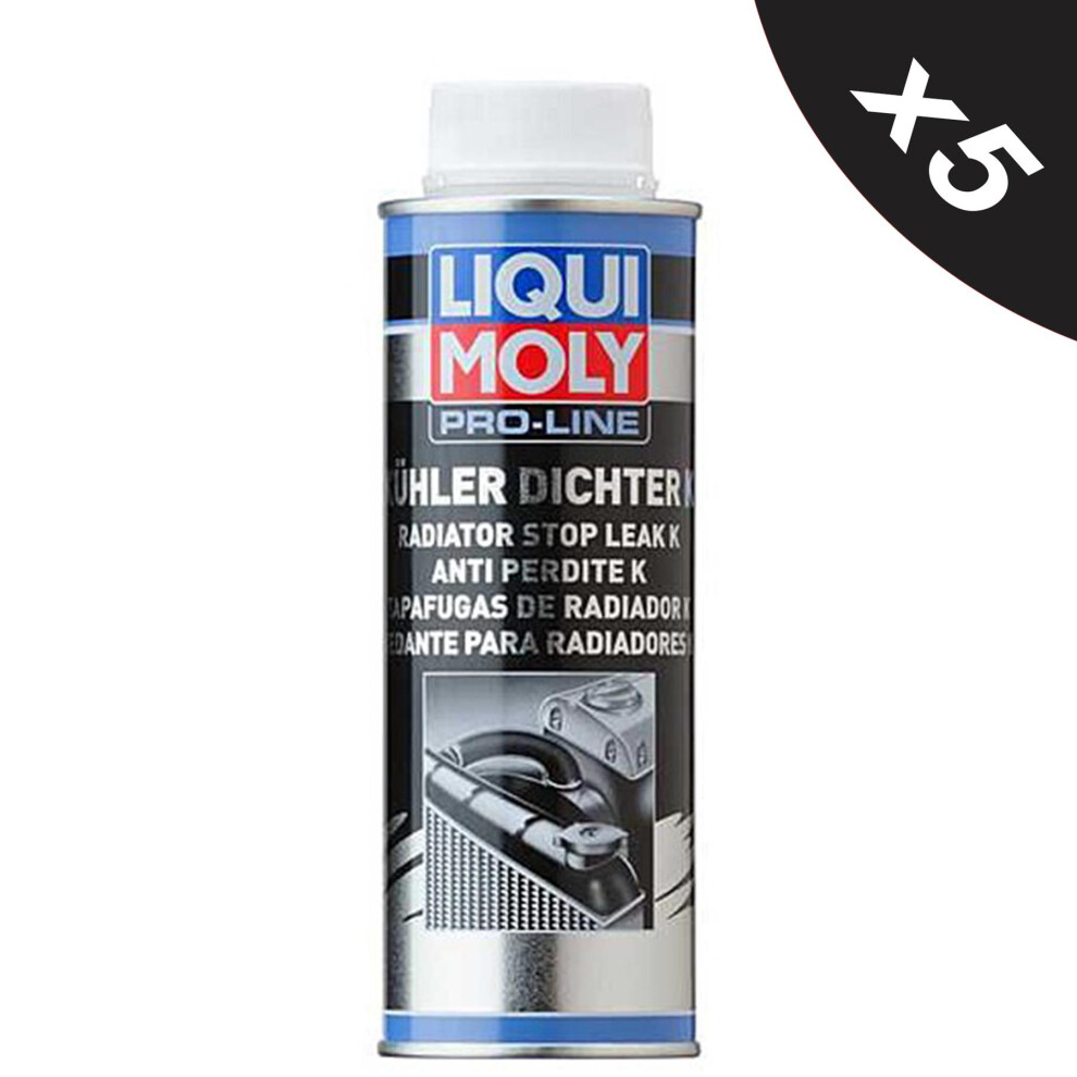 Liqui Moly Pro Line Radiator Stop Leak Coolant System Sealant 5x250ml