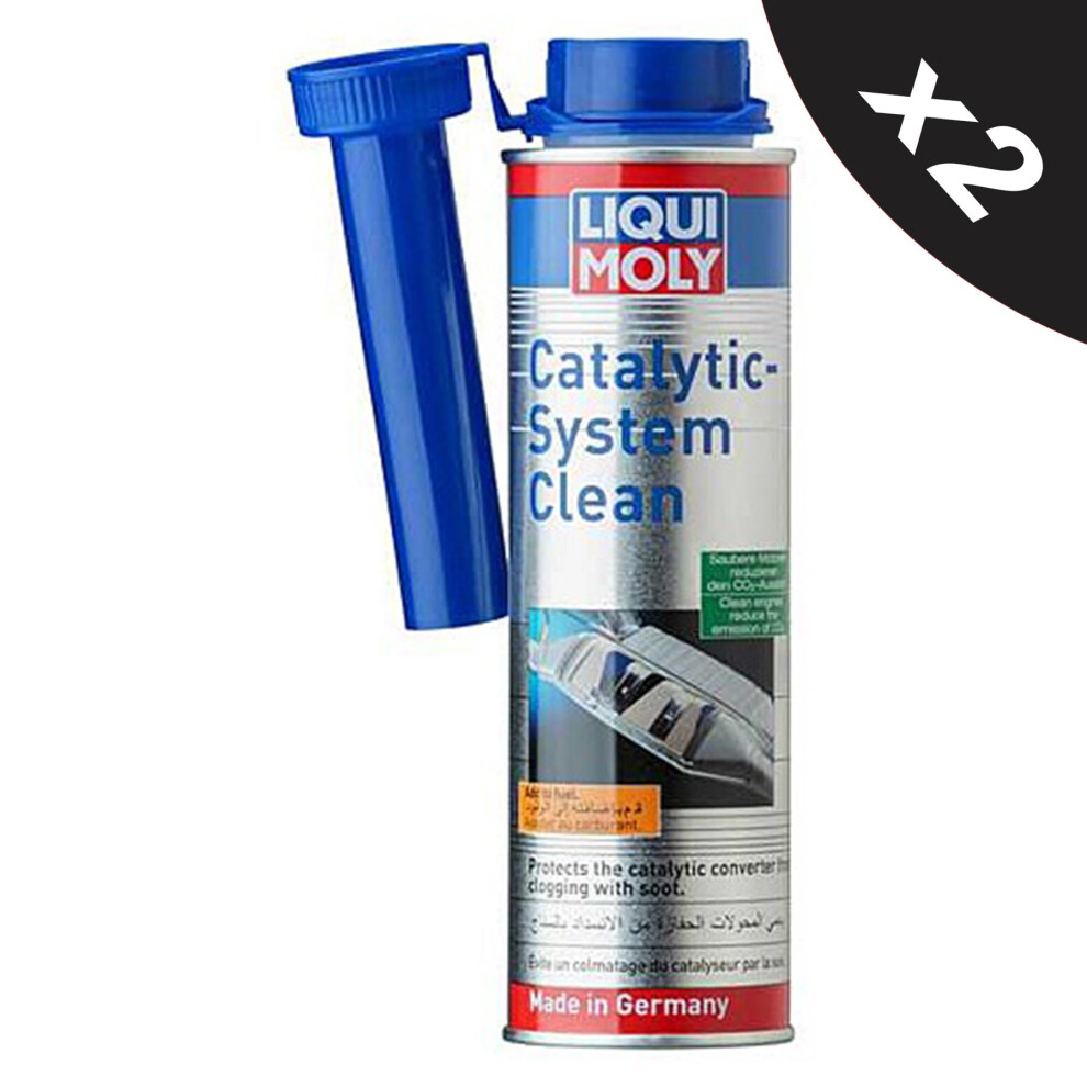 Liqui Moly Catalytic System Cleaner Reduces Emission & Consumption 2x300ml