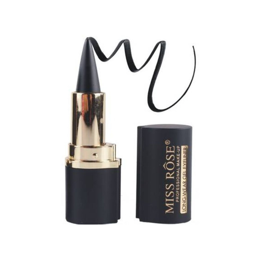 Miss Rose Professional Long Wear Gel Eyeliner Black, aterproof & Smudge-Proof