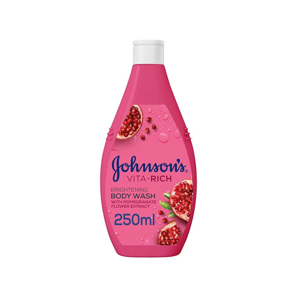 Johnson's Vita-Rich Body Wash With Pomegranate Flower 250ml |24-hour Comfort Shower Gel For Women |Intense Hydration