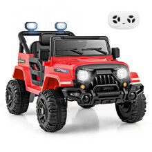 Kids Ride on Truck Battery Powered Vehicle w/Remote Control for 3+ Red
