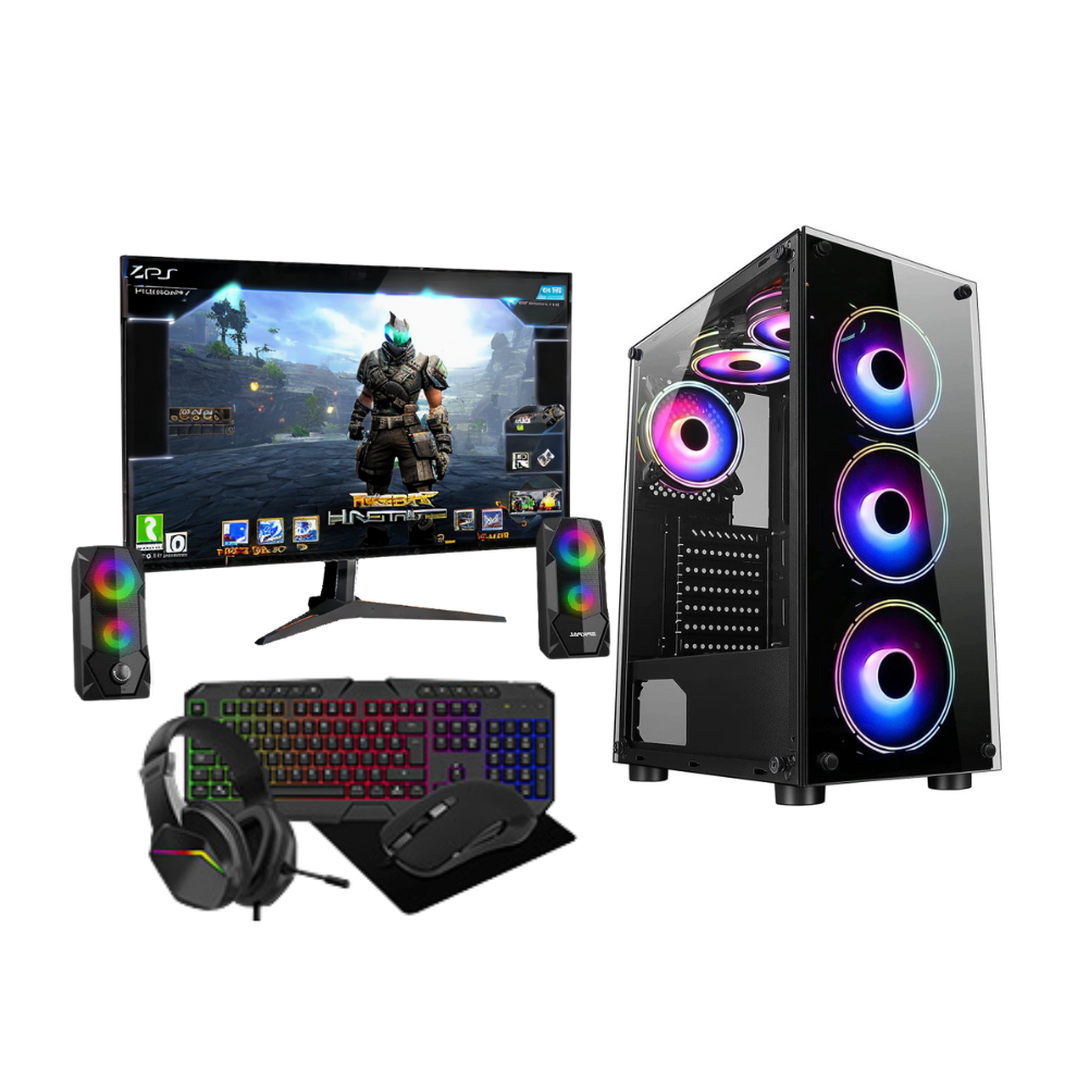 Fast Gaming Intel Quad Core i5 16GB RAM 1TB HDD & 256GB SSD PC Bundle Monitor 22"