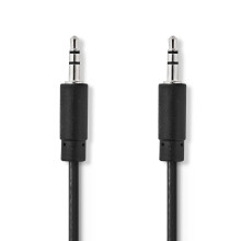 Stereo-Audiokabel | 3,5 mm Hane | 3,5 mm Hane | Nickel platerad | 10,0 m | Rund | Svart | Blister