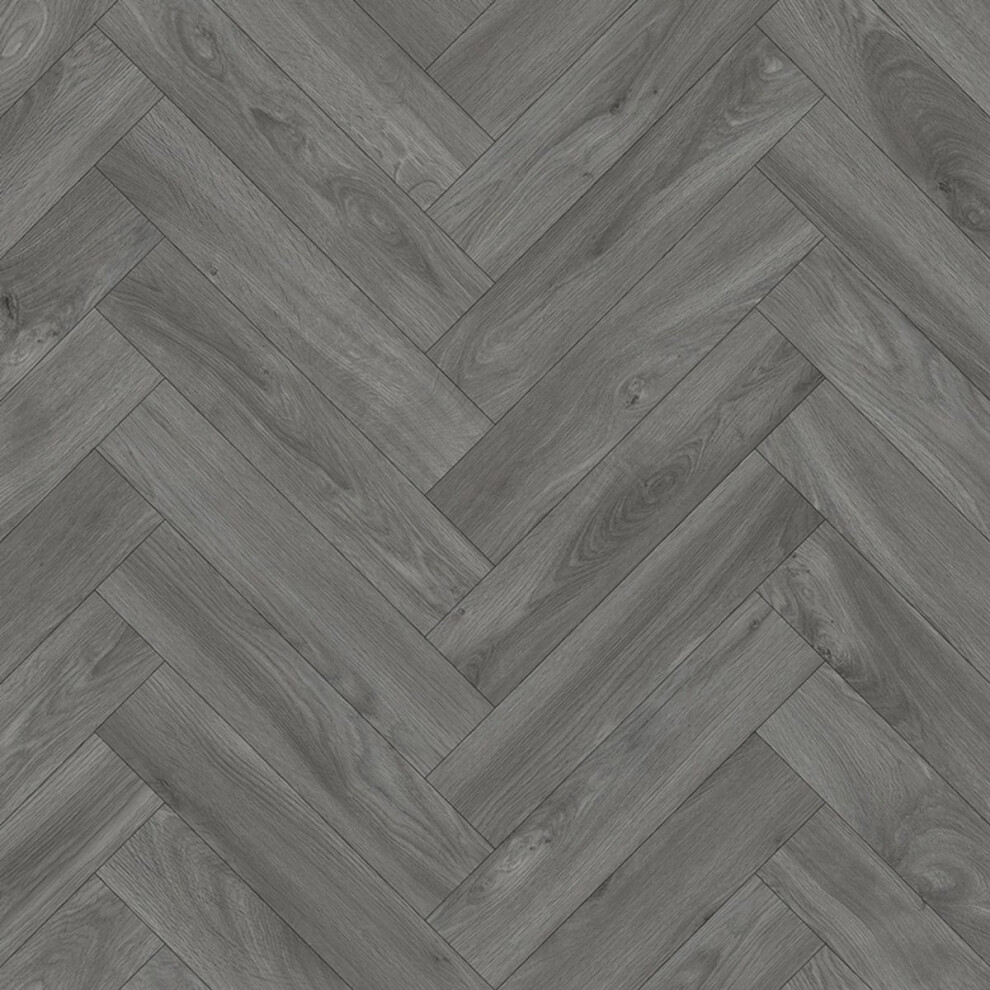 (4M(13'1") X 2M(6'6")-8Mâ², Dusky Herringbone) 1.9Mm Thick Vinyl Flooring For Kitchen, Bathroom, And Living Room 9506939812321