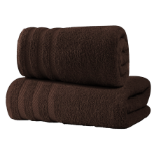 (Chocolate Brown) 2 Pack Luxury Bath Towel 100% Egyptian Cotton Soft Towels Set