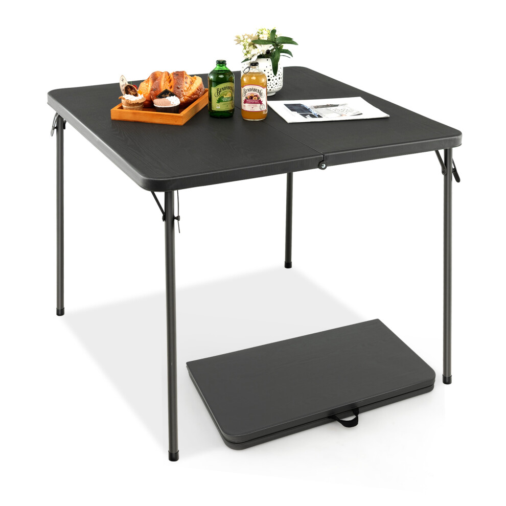 Folding Camping Table Portable Picnic Dining Table w/ Handle Grey