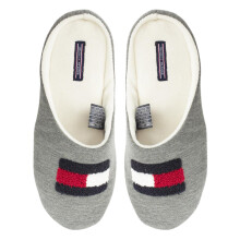 (Grey, UK 6-7 ) TOMMY HILFIGER Womens Indoor Slippers Casual Sandal
