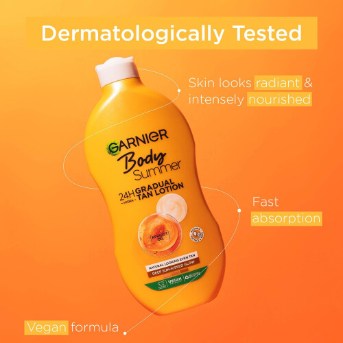 Garnier Garnier Summer Body Gradual Tan Moisturiser Deep 400ml 2