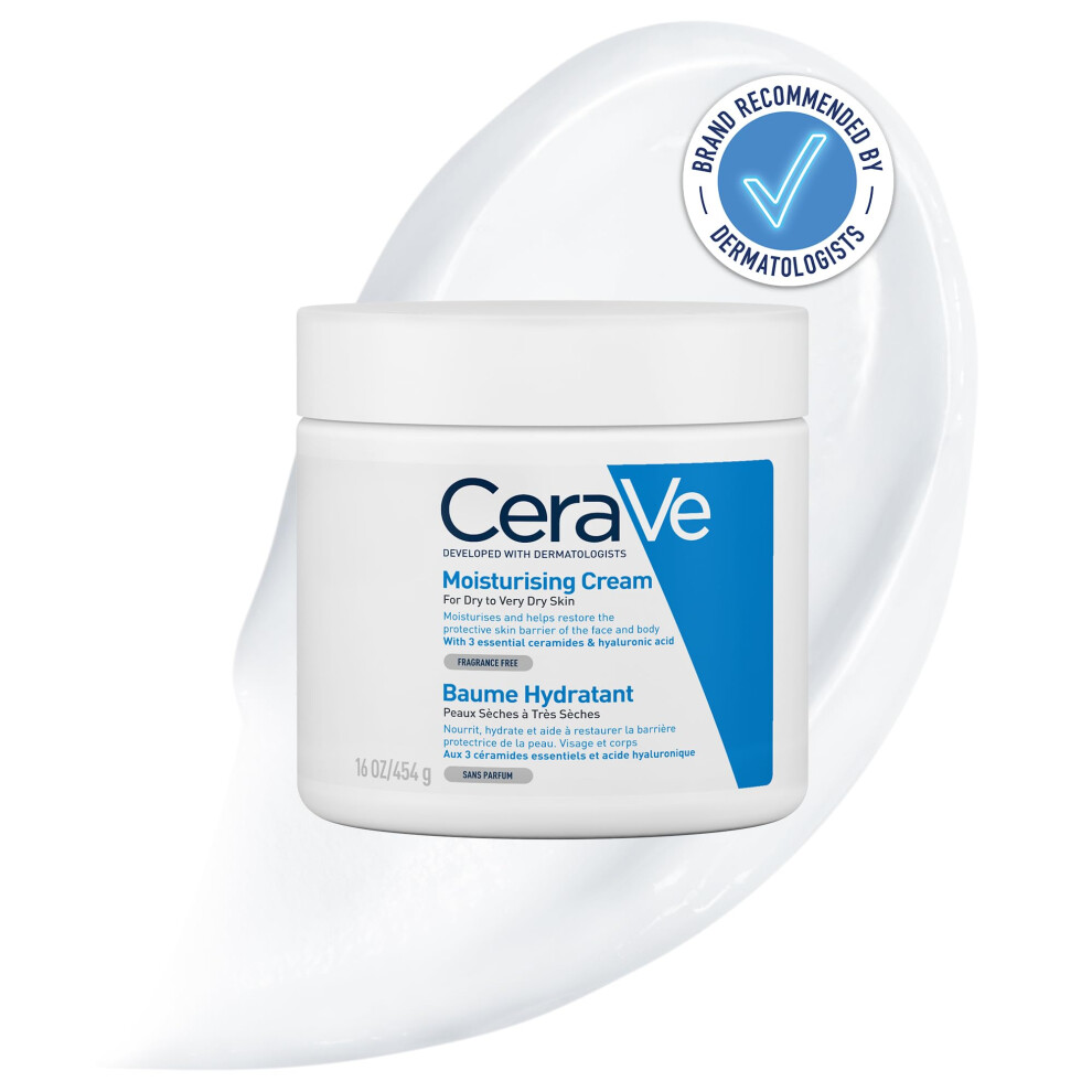 CeraVe Moisturising Cream for Dry to Very Dry Skin 454g 454g