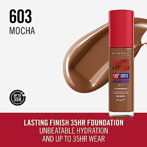 Rimmel Rimmel Lasting Finish 35Hr Foundation 603 Mocha 1