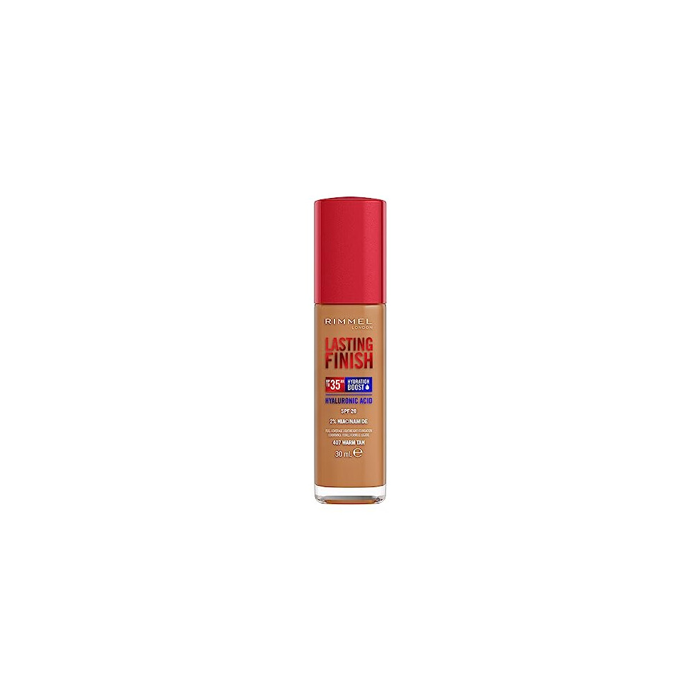 Rimmel Lasting Finish 35Hr Foundation 407 Warm Tan