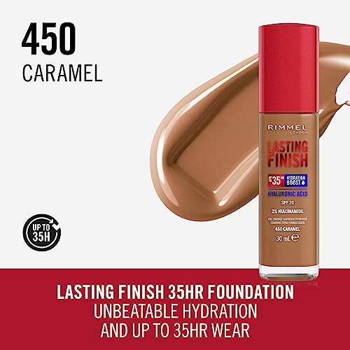 Rimmel Rimmel Lasting Finish 35Hr Foundation 450 Caramel 1