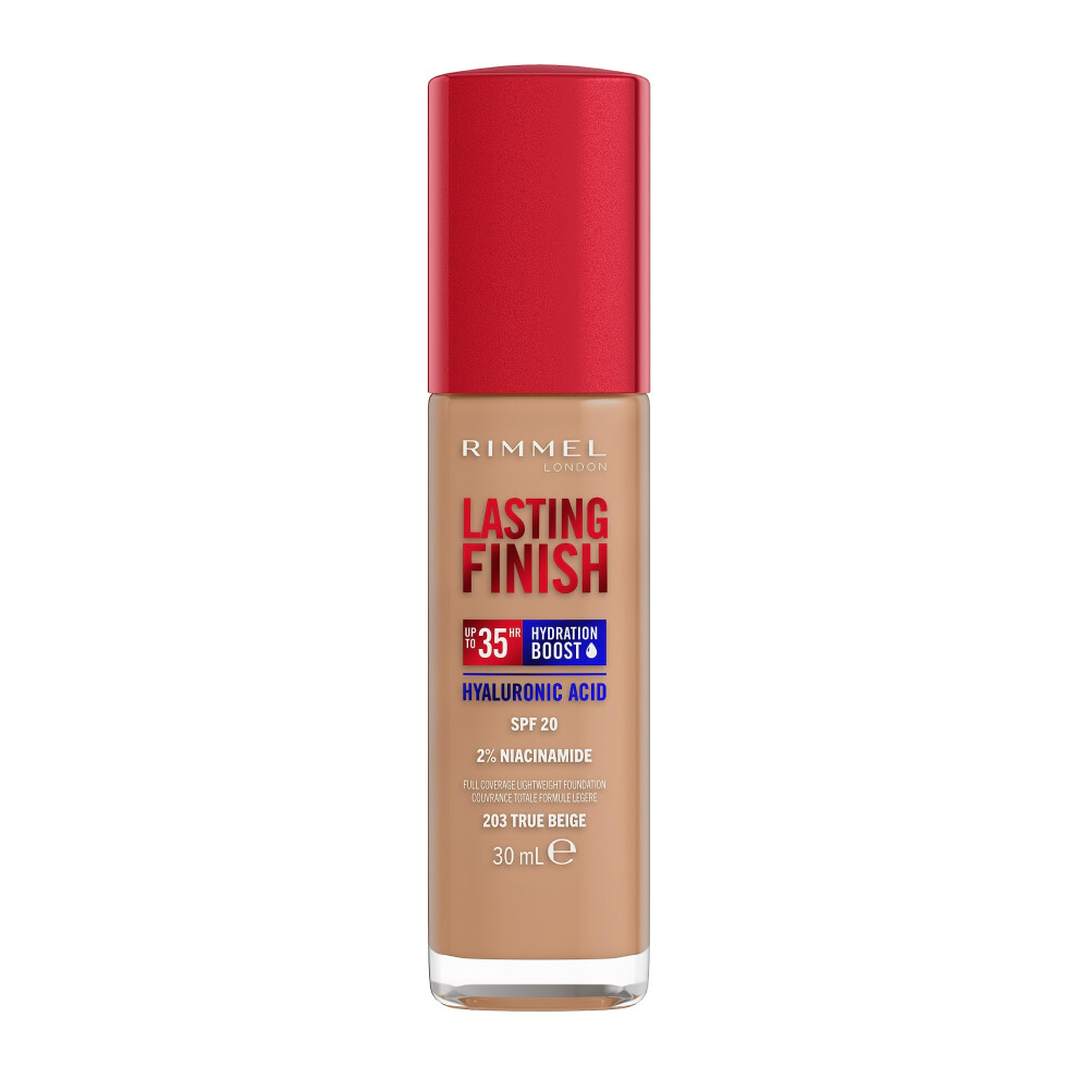 Rimmel Lasting Finish 35Hr Foundation 203 True Beige Beige