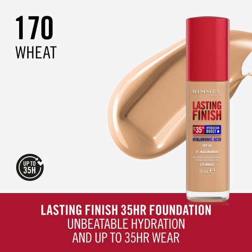 Rimmel Rimmel Lasting Finish 35Hr Foundation 170 Wheat 1