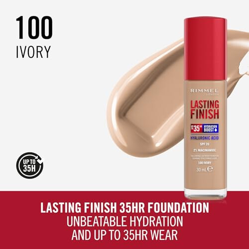Rimmel Rimmel Lasting Finish 35Hr Foundation 100 Ivory 1