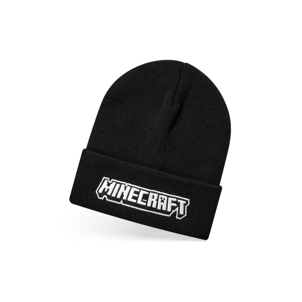 Minecraft Beanie Hat (Boys Black)