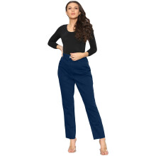 (Dark Blue, 8W X 29L) Womens SlimFit Jeans Stretchable Denim Casual Pant