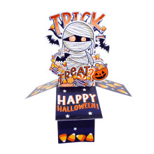Trick Or Treat? Pop Up Halloween Card 3D Clever Cubes Greeting Card