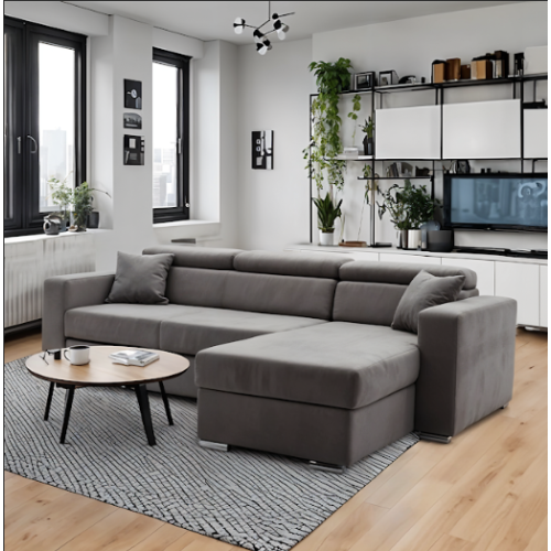 Premium Luca Corner Sofa Bed With Storage Space