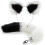 Anal Plug Fox Tail With Cat Ear Headband 2Pcs/Set, 1