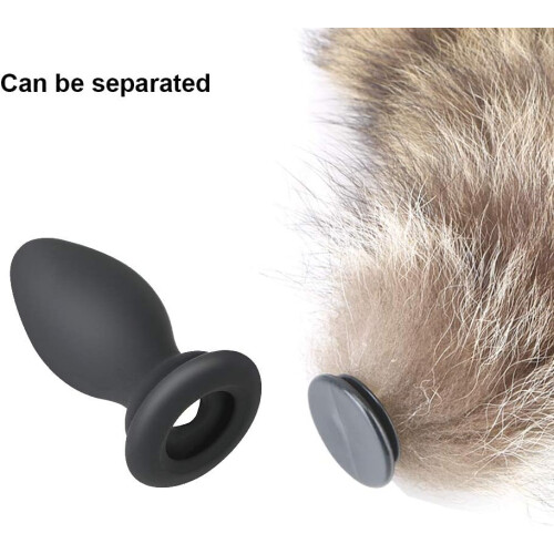 Anal Vibrator With Fox Tail, Vibrating Anal Plug, 1