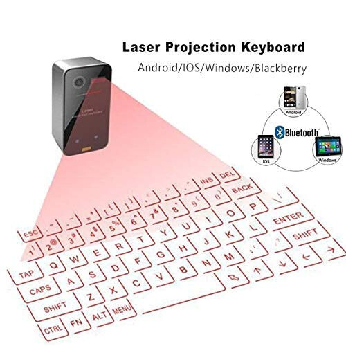 AGS Laser Projection Bluetooth Virtual Keyboard & Mouse for Iphone, Ipad, Smartphone and Tablets 2