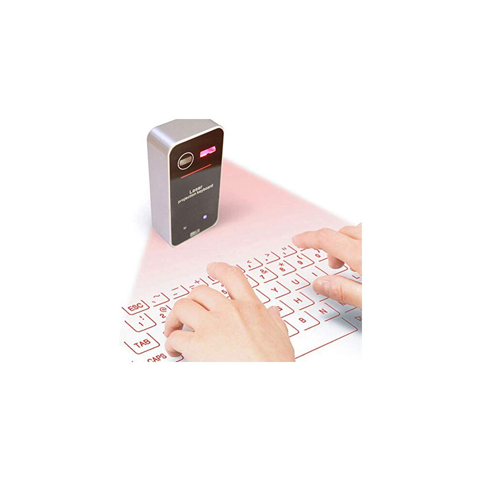 Ags Laser Projection Bluetooth Virtual Keyboard & Mouse For Iphone, Ipad, Smartphone And Tablets 90453083