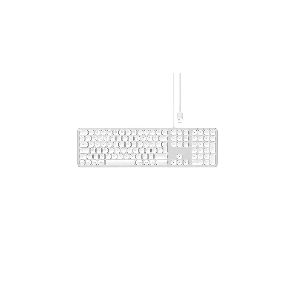 Satechi Aluminum Usb Wired Keyboard With Numeric Keypad - Compatible With Imac Pro/Imac, 2020/2019/2018 Ipad Pro, Macbook Pro/Air, 2020/2018 Mac Mini
