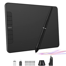 Graphics Drawing Tablet, VEIKK VK640 6 ? 4 Inch Digital Drawing Pad with Battery-Free Pen 6 Shortcut Keys Tilt Function 8192 Levels Electronic Writing