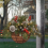 Christmas Artificial Flower Hanging Basket w/ LED Lights Xmas Garden 6