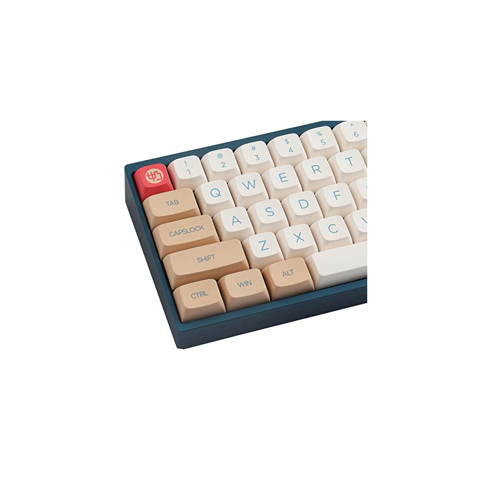 Keycaps - Dye-Sub -Pbt Keycaps - English (Us) Layout - Xda Profile - 138 Key - Mx Stems - For Mechanical Keyboards - Soy Milk 90453632