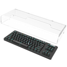 Geekria Tenkeyless TKL Keyboard Dust Cover, Clear Acrylic Keypads Cover for 80% Compact 87 Key Computer Mechanical Gaming Wireless Portable Keyboard,