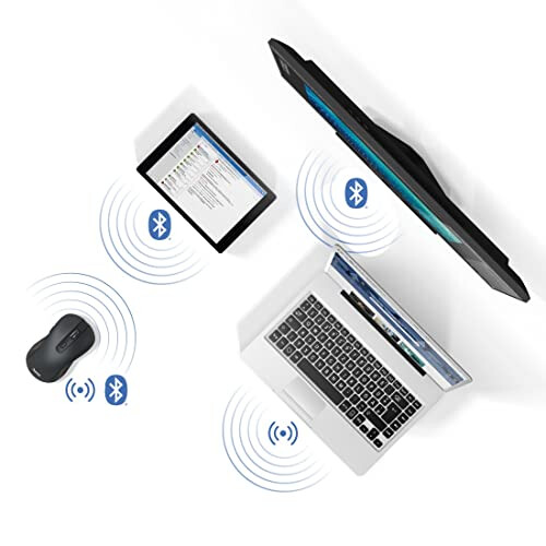 Hama Hama Wireless Computer Mouse with 6 Buttons, Optical Mouse, Multi-Device Mouse for PC, Laptop and Notebook for Right Hand, 800-2400 DPI, Bluetooth, 2