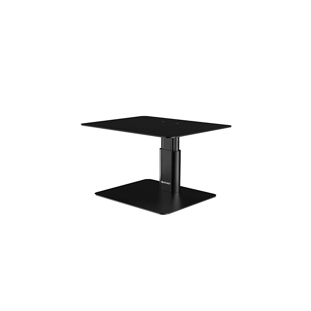 Boyata Monitor Stand Riser, Metallic Adjustable Height Desktop Stand Storage Organizer Compatible With Display, Computer, Laptop, Imac, Tv, Pc, 90458118