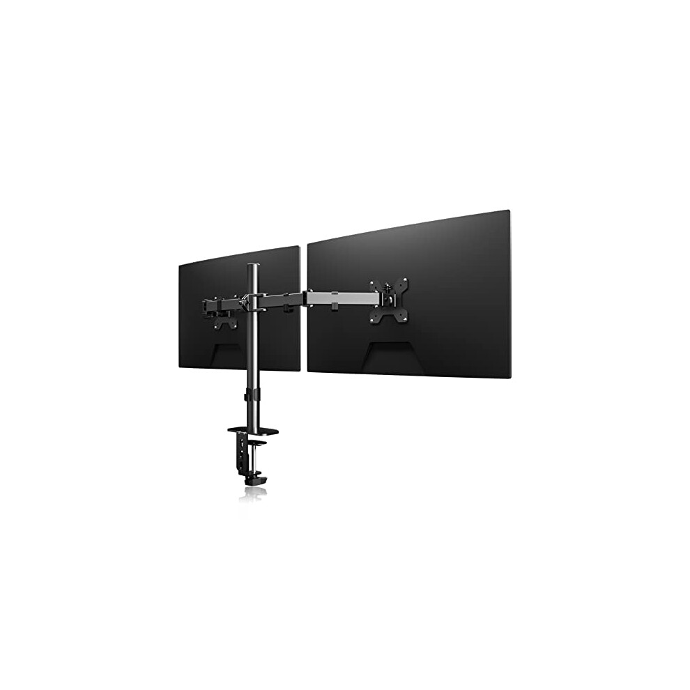 Suptek Screen Stand For Desk, Dual Monitor Arm Desk Mount, Desk Mounted Monitor Arm For 13-27 Inch Tv Led Lcd Monitor, Computer Monitor Stands 90458521