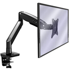 Invision Monitor Arm Bracket for 22?-35? Screens VESA 75mm & 100mm ? Ergonomic Height Adjustable Gas Spring Full Motion Long Arm Desktop Clamp Mount