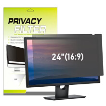 LAMA 24 Inch Computer Privacy Screen Filter, Universal Computer Monitor Privacy Filters (WxH:531mm*298mm), Anti-Spy/Anti-Scratch/Anti-Glare Protector