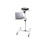 ProperAV Mobile Desk Workstation & Projector Trolley - White 1