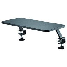 Monitor Riser Stand - Clamp-on Monitor Shelf for Desk - Extra Wide 25.6" (65 cm) For up to 34" Monitors - Black (MNRISERCLMP)