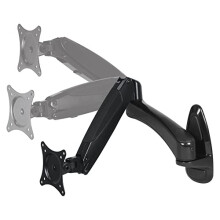 ARCTIC W1-3D - Wall Mount with Full Motion Gas Lift Arm, Wall Space-Saving Attachment, up to 43"/49" Ultrawide, up to 8 kg (17.6 lbs), simple and