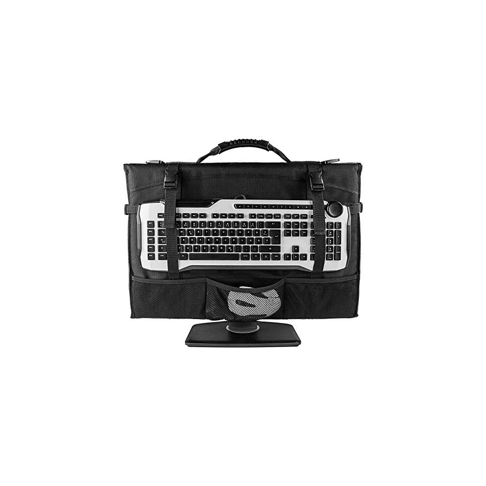 Hosoncovy Desktop Computer Monitor Carrying Case Travel Case Dustproof Cover Case Protective Case With Keyboard Mouse Holder For 21.5 Inch Imac Screen 90460784