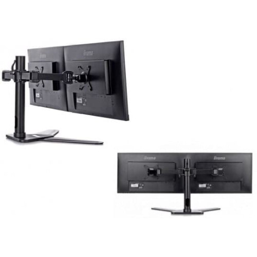 iiyama iiyama DS1002D-B1 Dual Screen Desktop Stand - Black 2