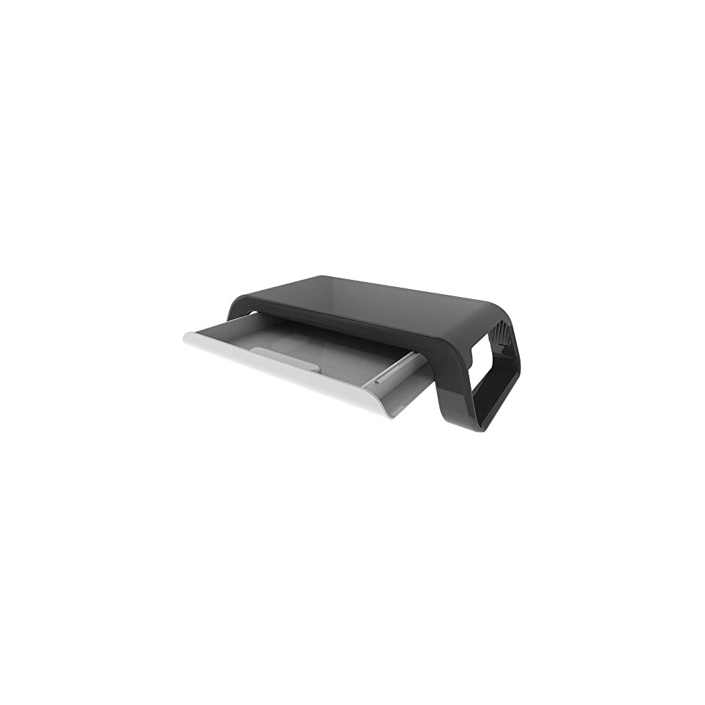Contour Ergonomics Monitor Stand With Drawer Black 90461958